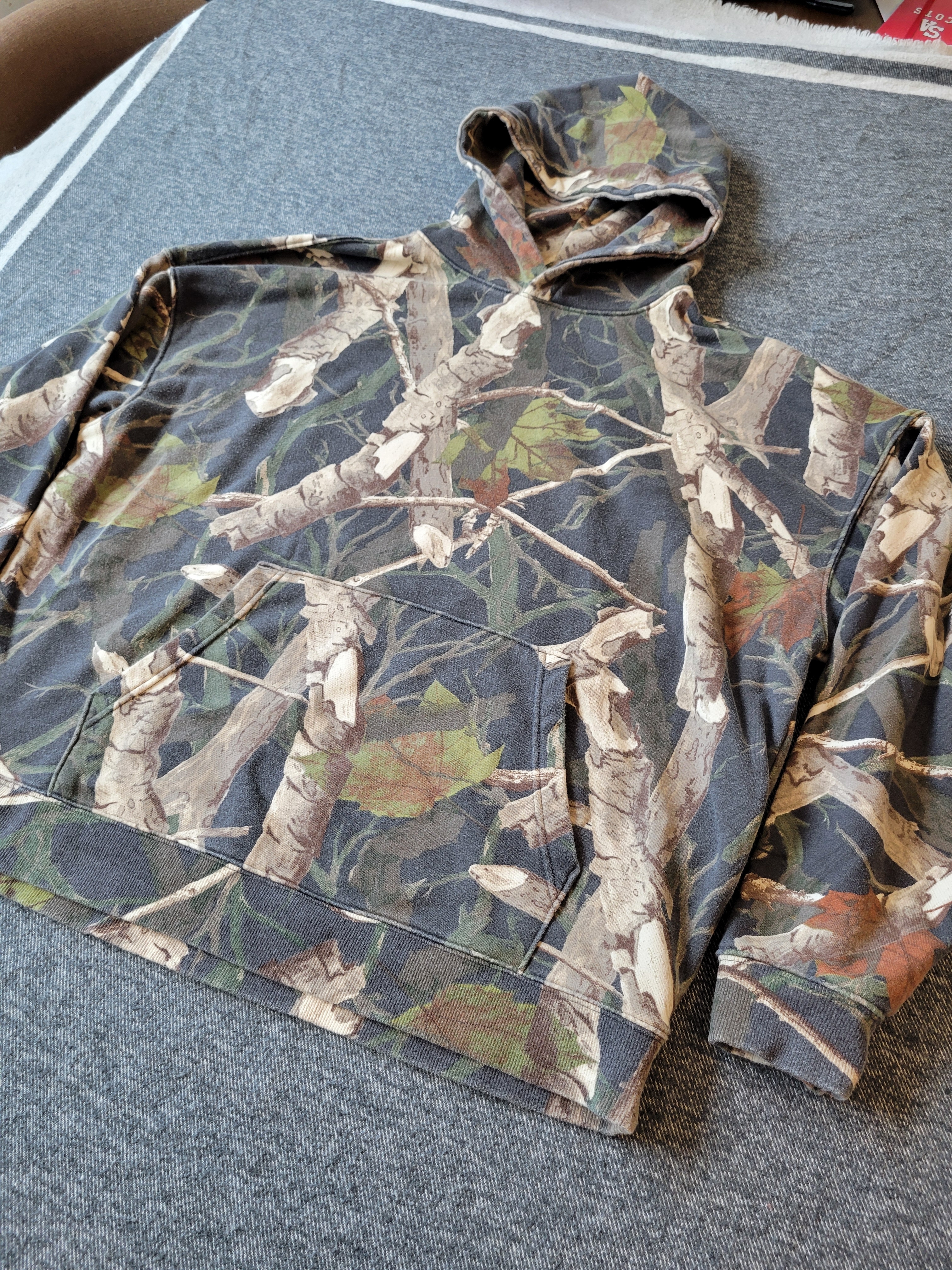 No Boundaries Camouflage Hoodie In Green, Brown, Cream